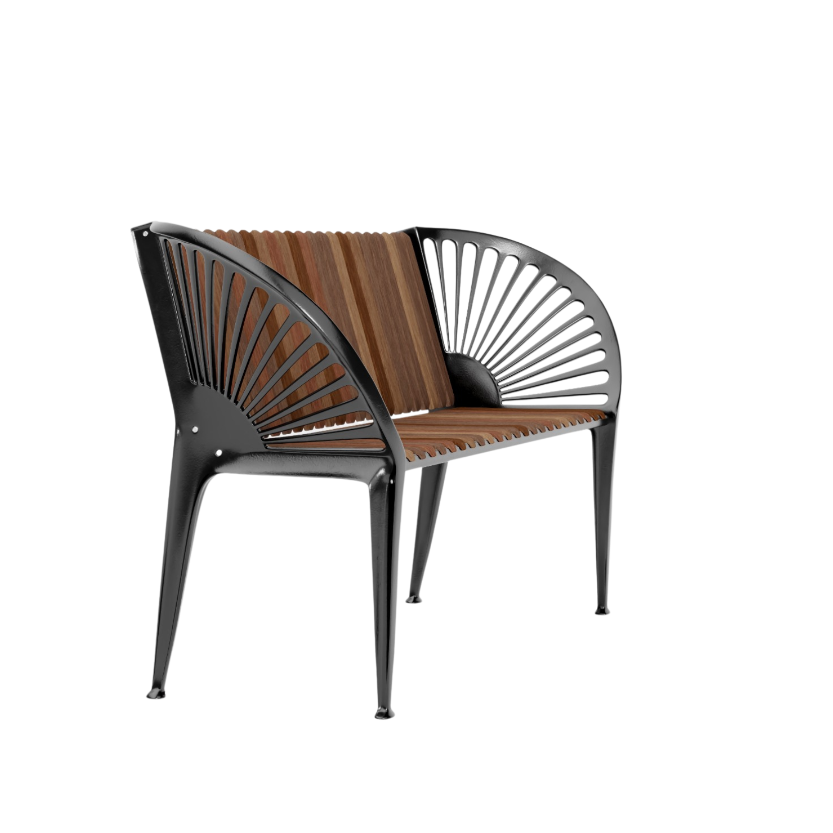 City Bench - Oil-Treated Mahogany