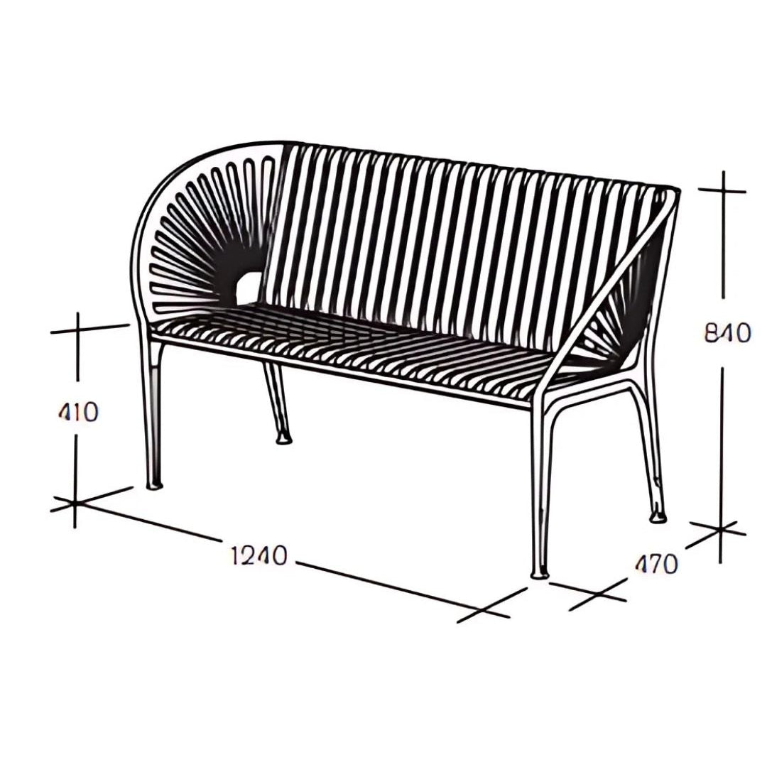 City Bench - Oil-Treated Mahogany