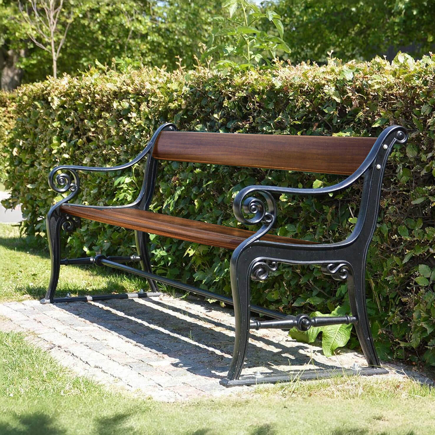 Classic Copenhagen Bench - Mahogany Seat
